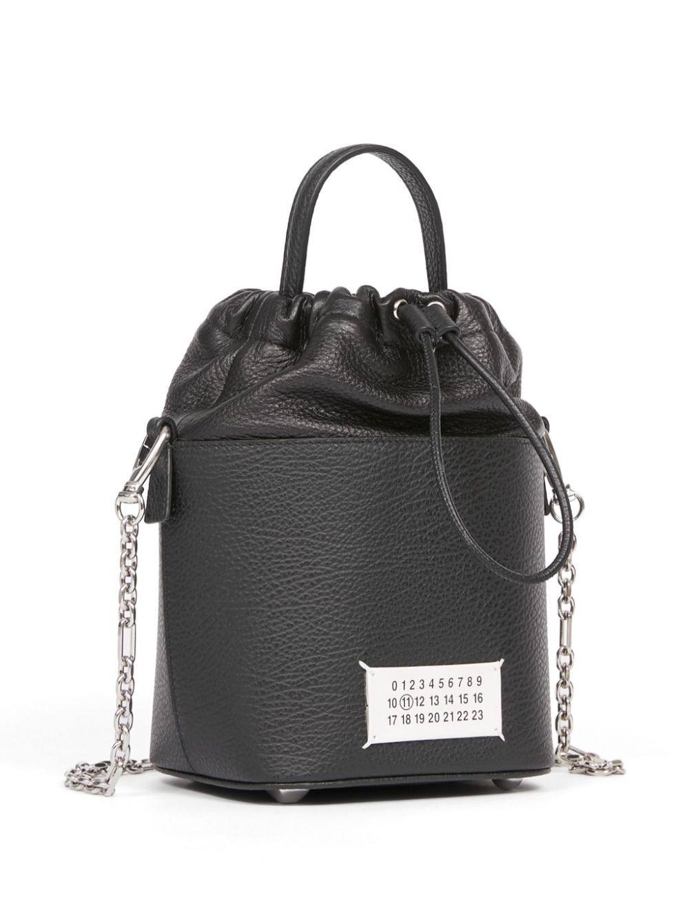 Maison Margiela small 5AC grained leather bucket bag Men