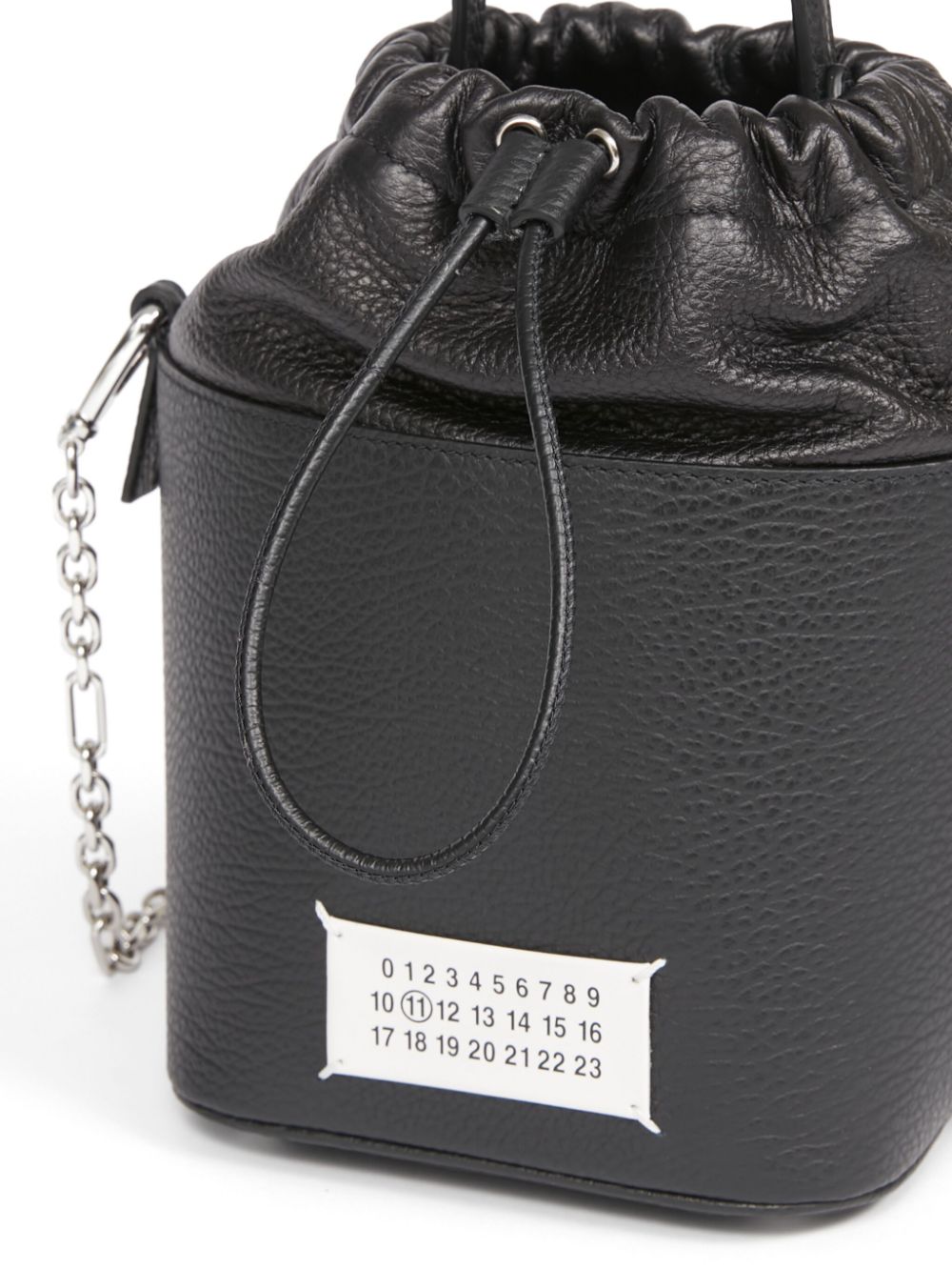 Maison Margiela small 5AC grained leather bucket bag Men