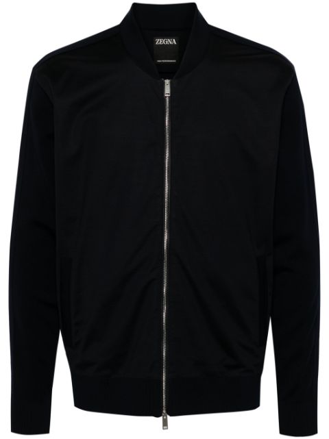 Zegna wool zip-up cardigan