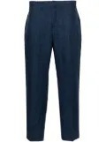 Zegna linen straight-leg trousers - Blue