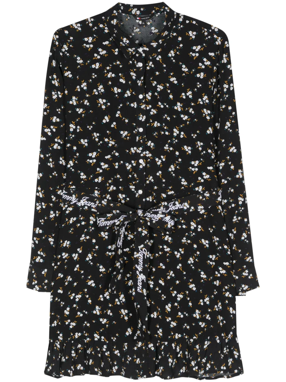 Tommy Jeans Mini-jurk met bloemenprint Zwart