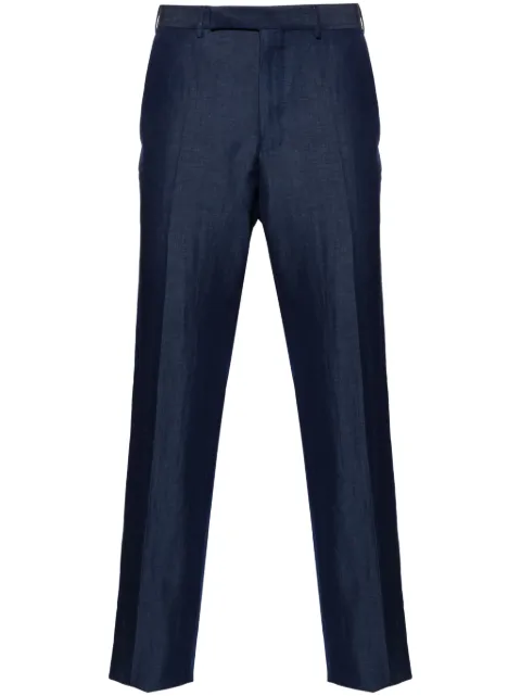 Zegna pantalones rectos con pinzas