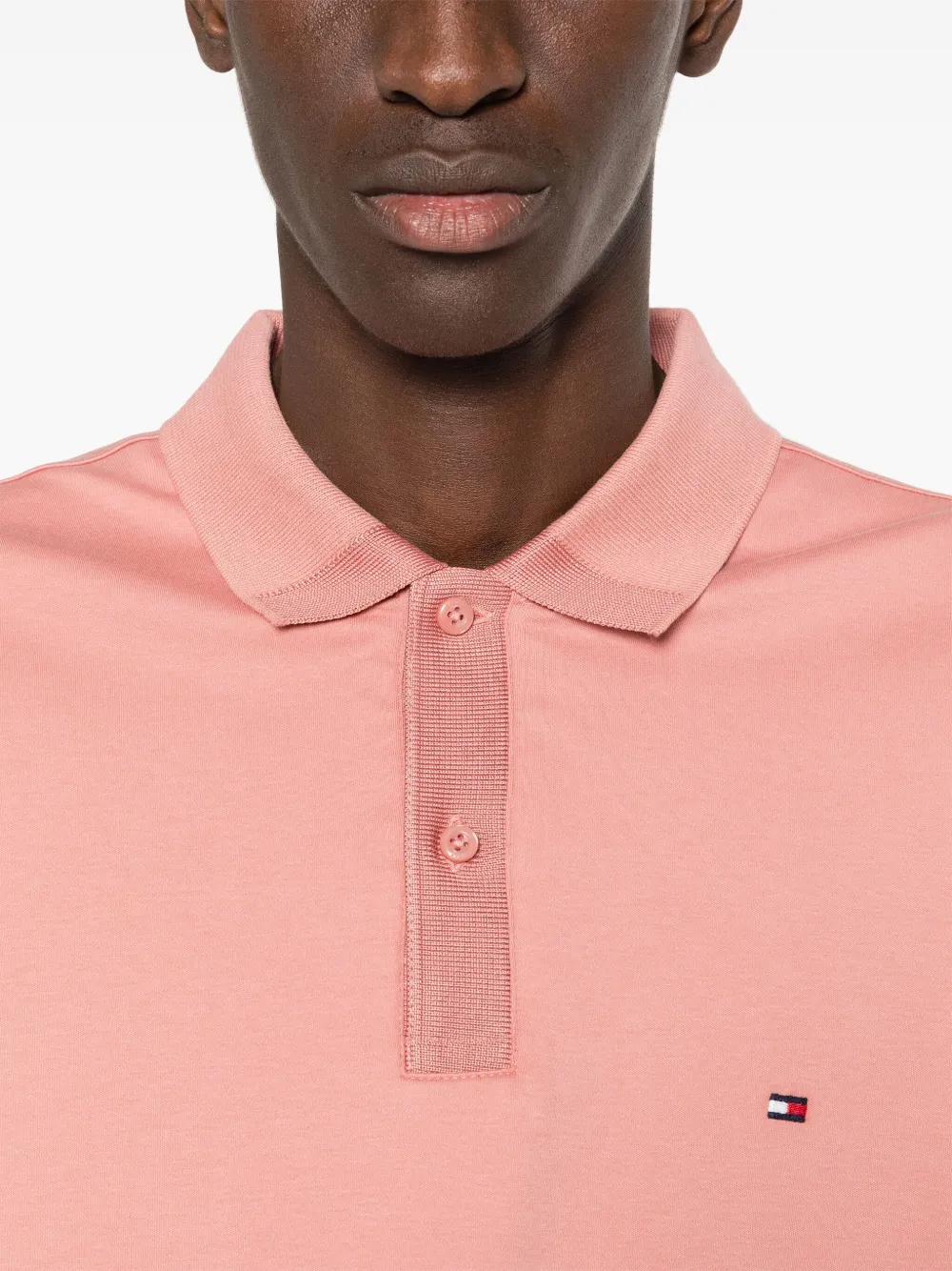 Tommy Hilfiger Poloshirt met geborduurd logo Roze