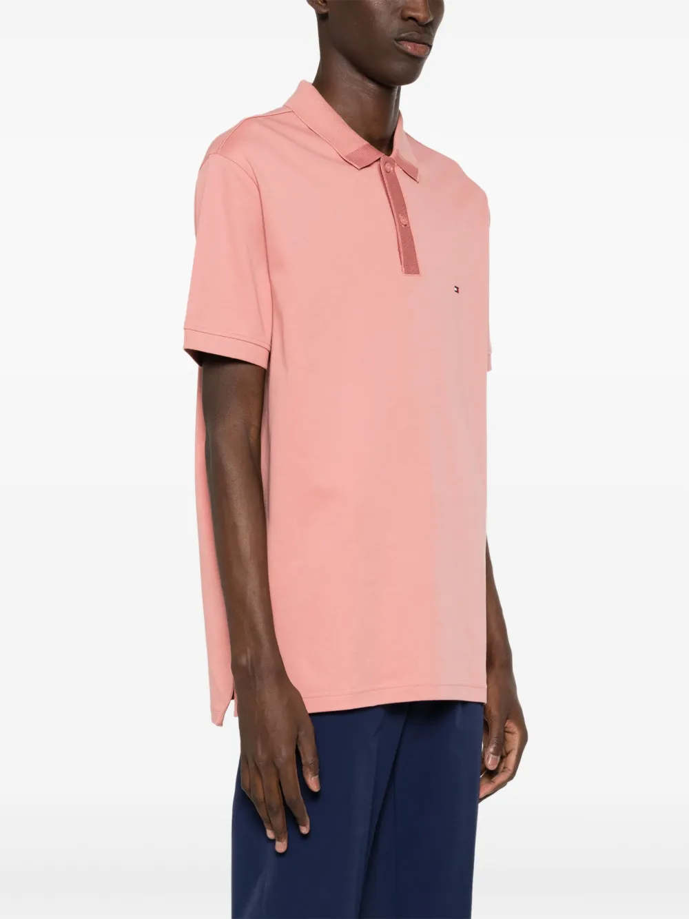 Tommy Hilfiger Poloshirt met geborduurd logo Roze