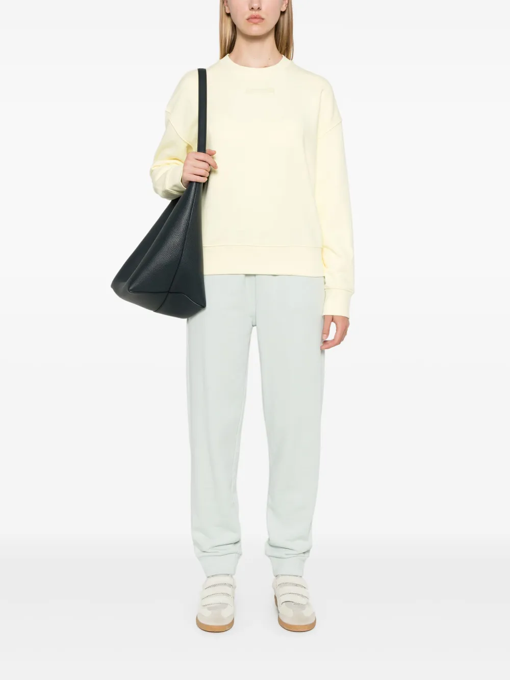 Calvin Klein Sweater met logo-applicatie - Geel