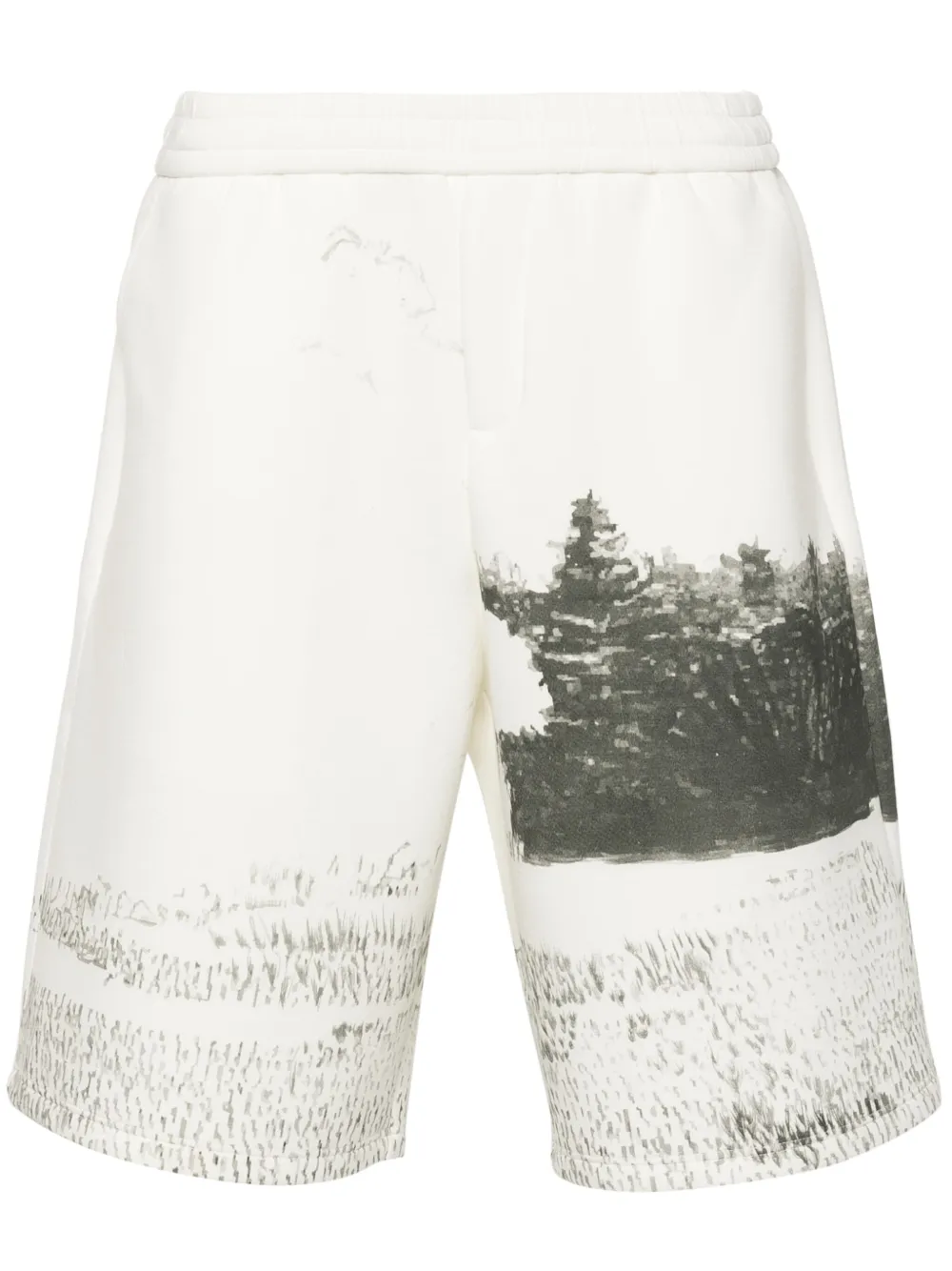 Emporio Armani Trainingsshorts met print Beige