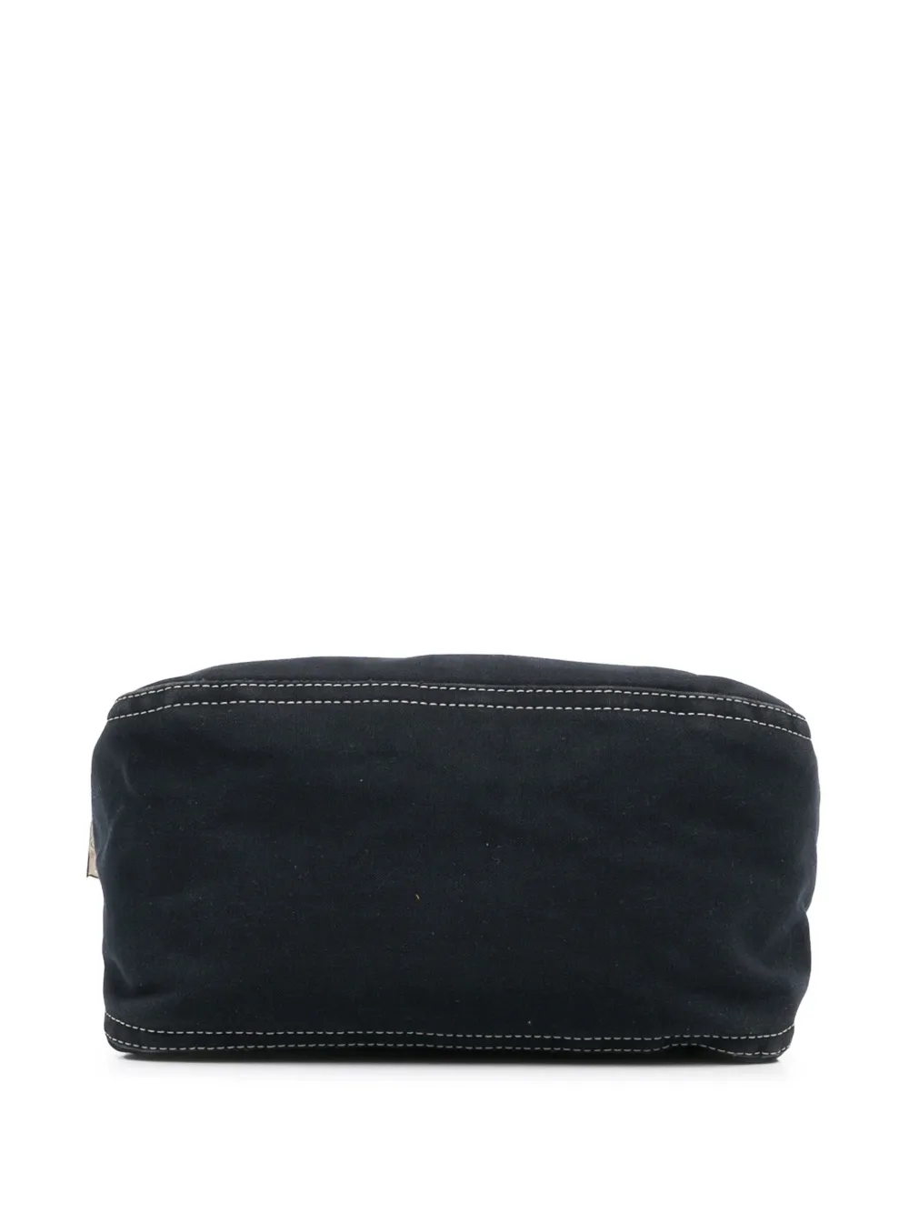 FENDI Pre-owned 2000-2010 Canvas Ff Marble Double Flap Shoulder Bag In Blue