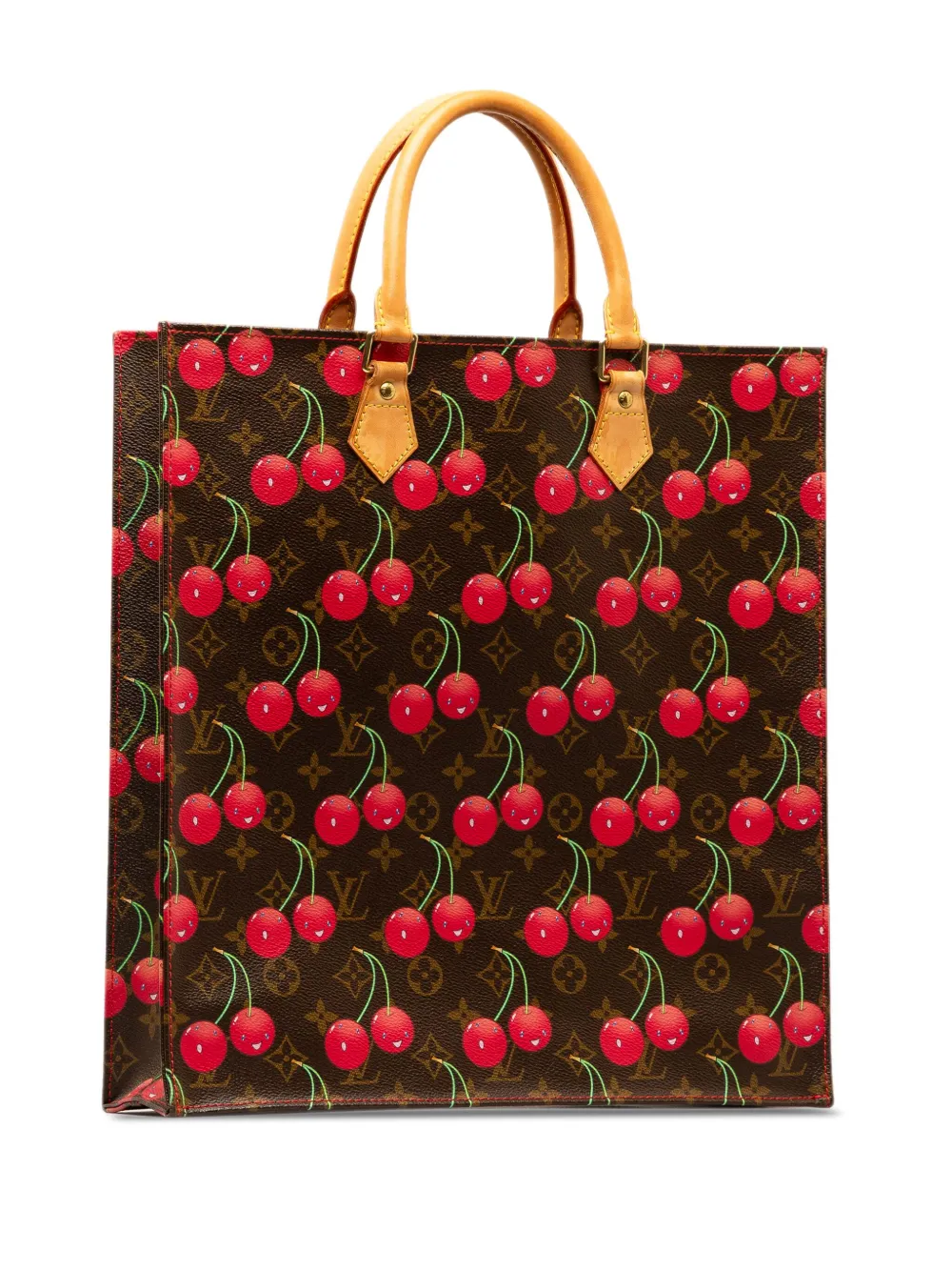 Louis Vuitton Pre Owned 2006 x Takashi Murakami Cerises Sac Plat Handtasche Braun FARFETCH DE