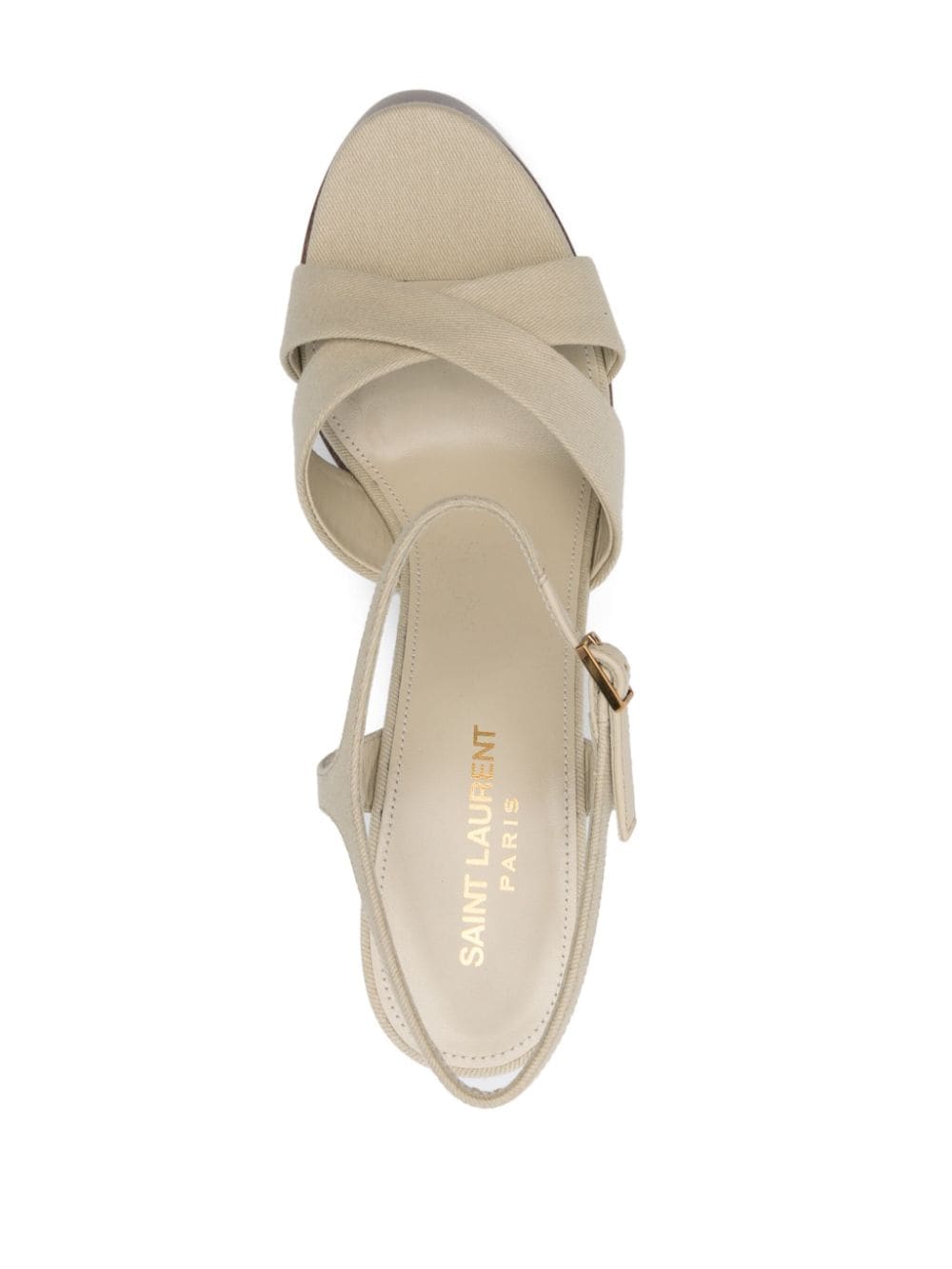 Saint Laurent 125mm Bianca sandals Neutrals