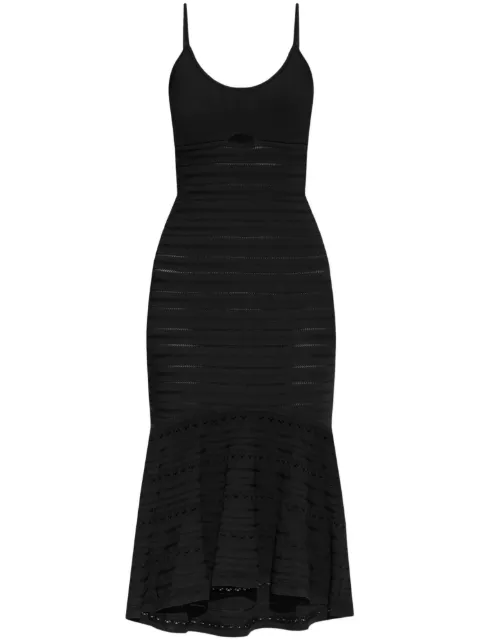 Victoria Beckham cut-out pointelle-knit midi dress