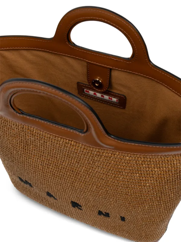 Marni Tropicalia Straw Tote Bag | Brown | FARFETCH
