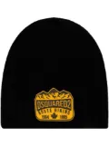 DSQUARED2 logo-appliqué wool beanie - Black