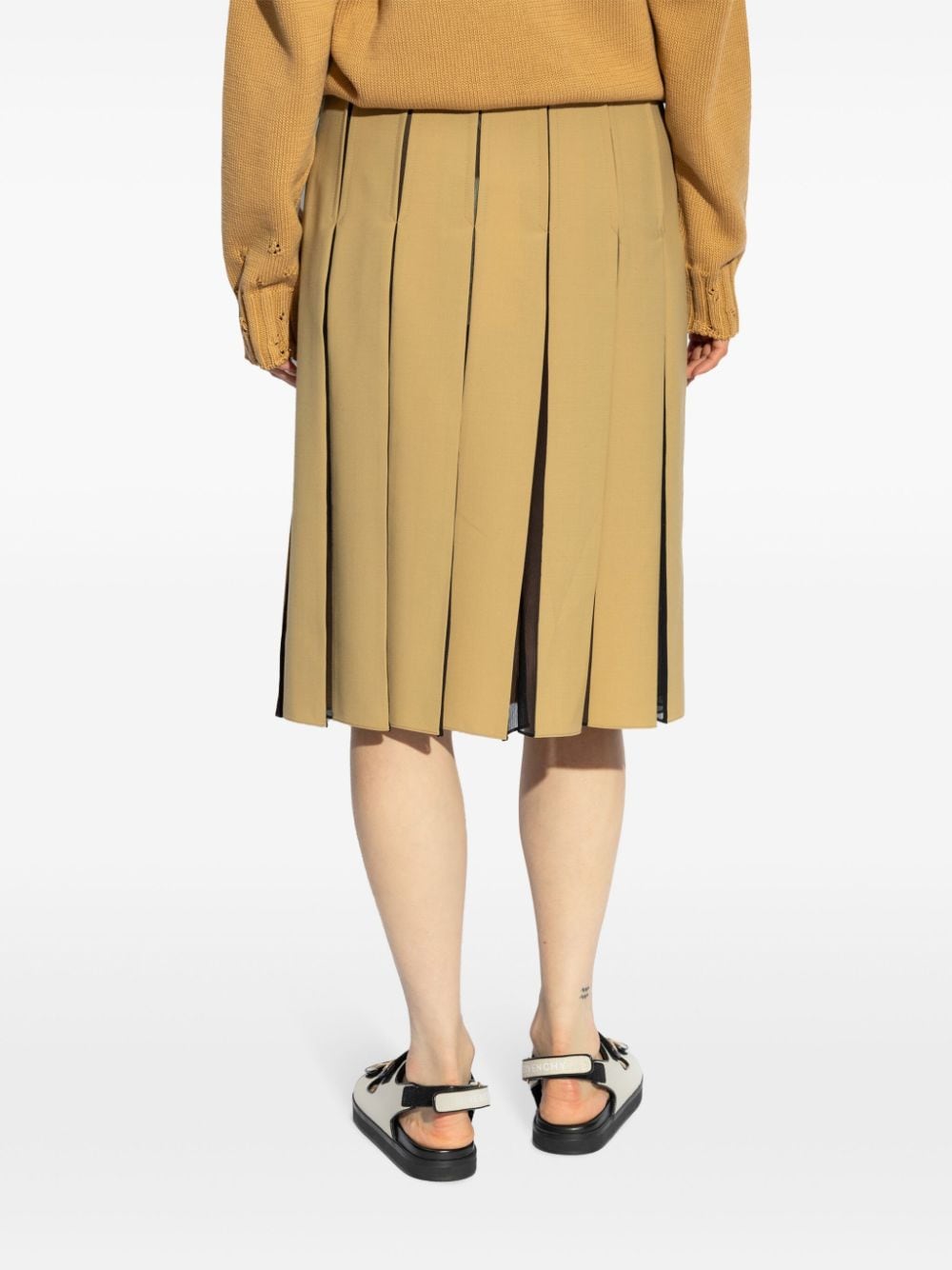 Cheap Marni pleated colour contrast skirt Women