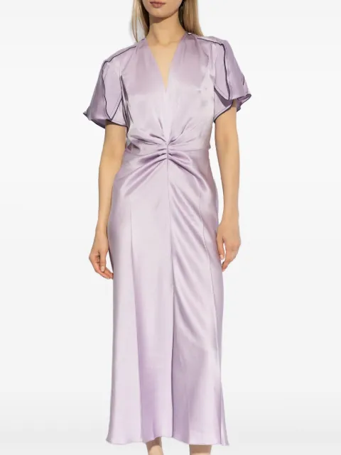 Victoria Beckham ruched satin midi dress 1324WDR005195D - 2