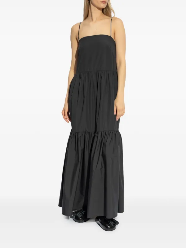 Rag & Bone Saige poplin-texture Cotton Dress | Black | FARFETCH