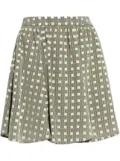 Kenzo plaid-print mini skirt - Grey