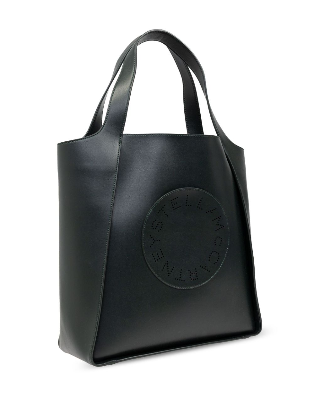 Stella McCartney logo-perforated faux-leather tote bag Women