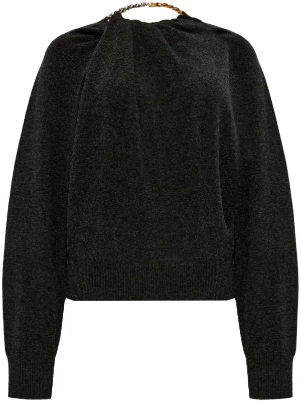 Stella McCartney chain-detail Wool Jumper - Farfetch 
