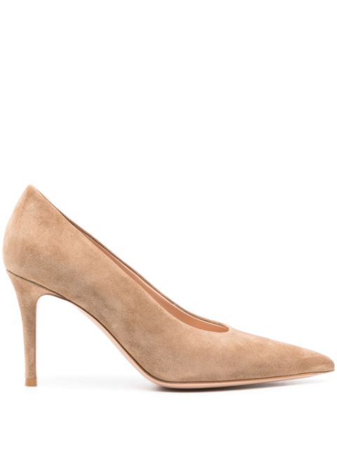 Gianvito Rossi Robbie 85mm suede pumps Women