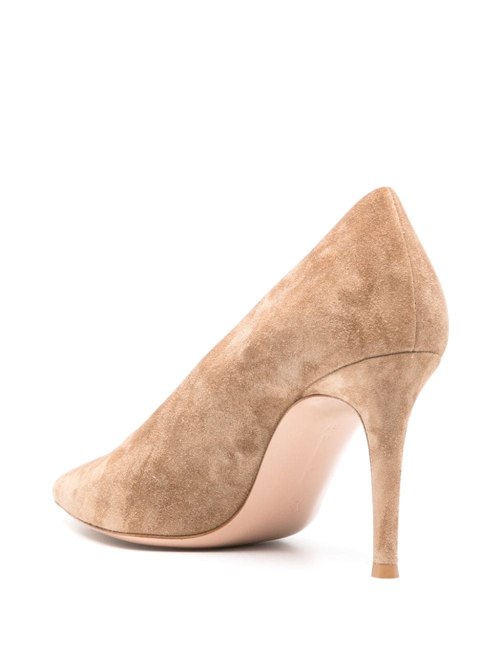 Gianvito Rossi Robbie 85 mm suède pumps Beige