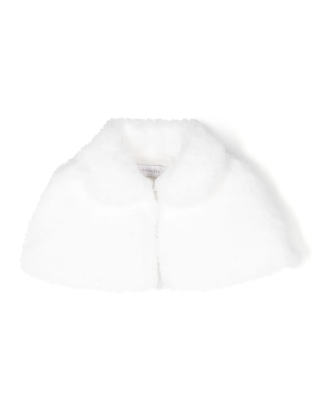 Monnalisa faux-fur cape | White | Image 1