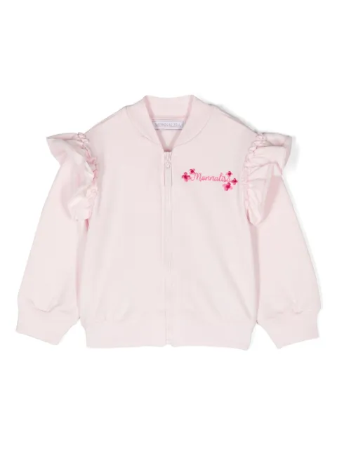 Monnalisa x Disney logo-embroidered sweatshirt