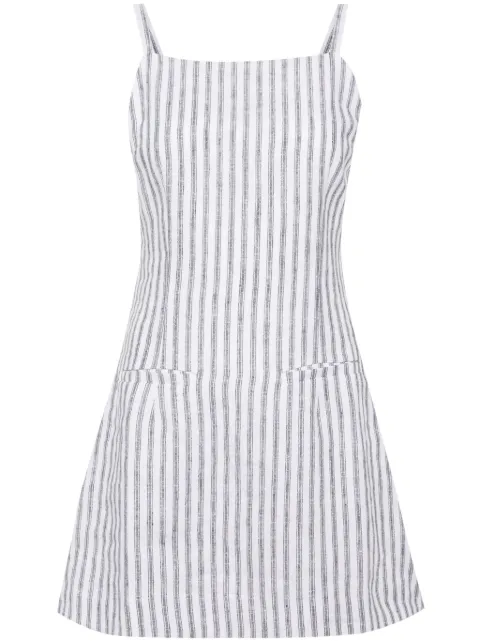 Reformation Phillipa stripe-print linen dress