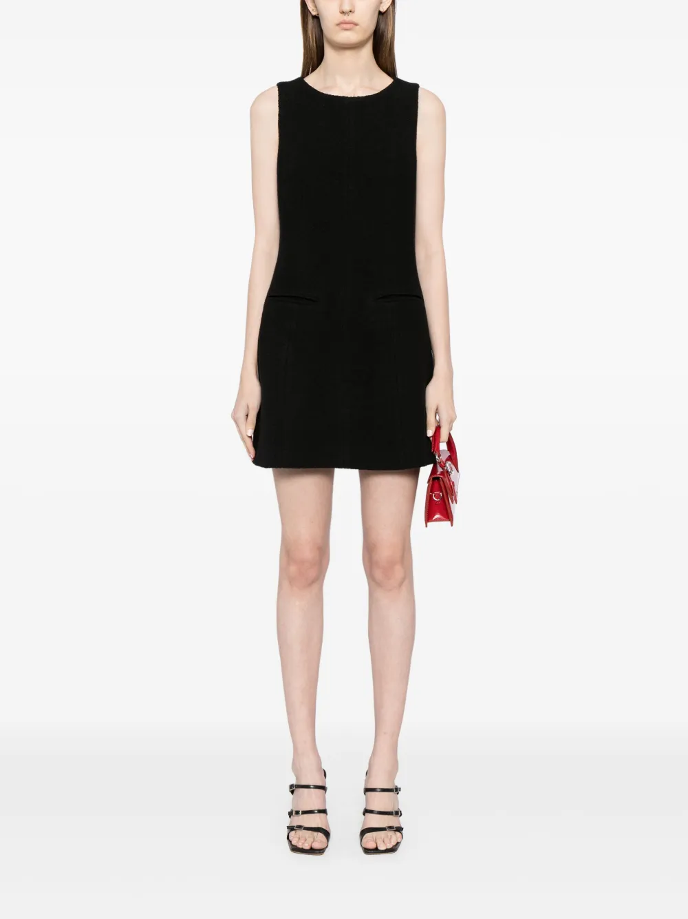 Reformation Citron mouwloze mini-jurk - Zwart