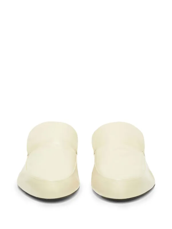 Jil Sander slip-on Leather Loafers White FARFETCH MY