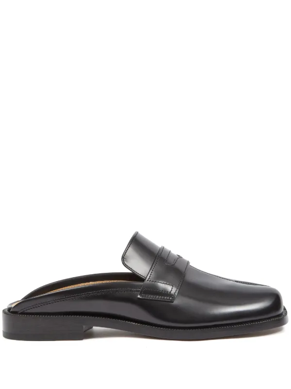 Maison Margiela Mules Tabi City En Cuir Noir FARFETCH FR