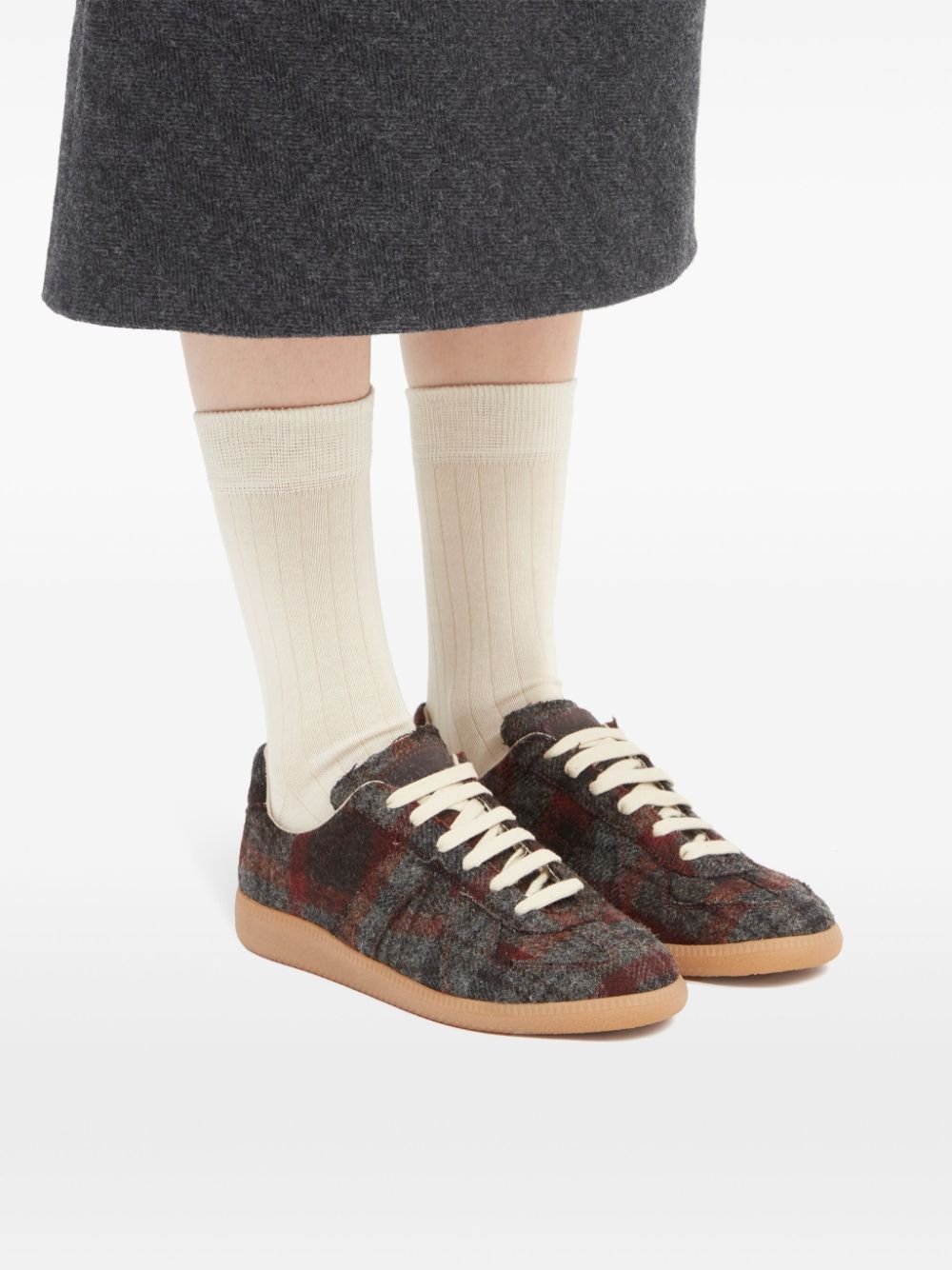 Maison Margiela Replica check-pattern sneakers Women