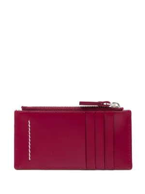 【MM6 Maison Margiela】 LOGO ZIPPED CARD HOLDER Green Glow maison-martin-margiela-Black-