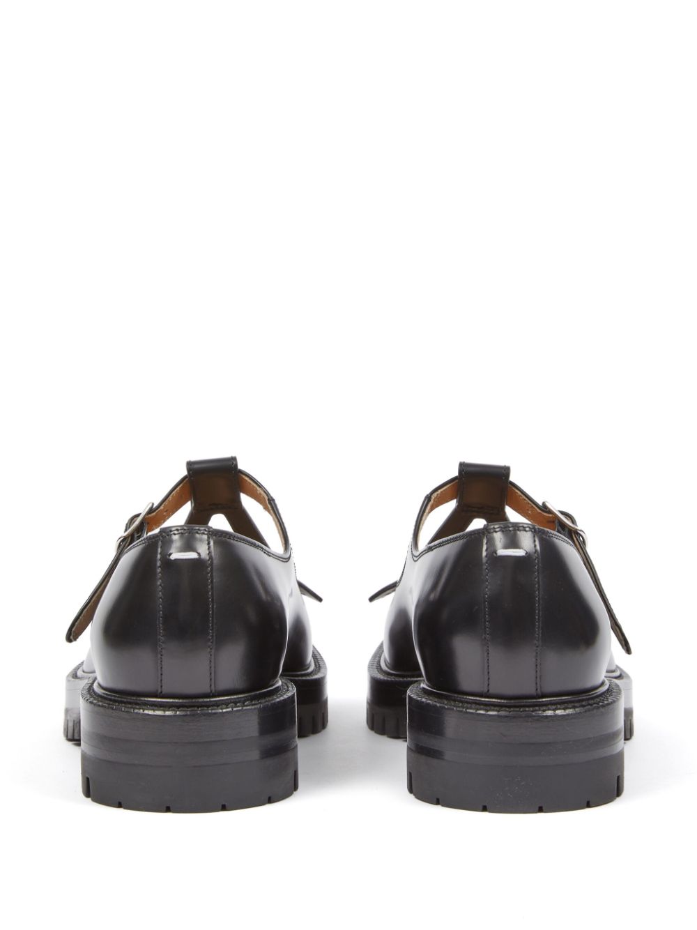 Maison Margiela Tabi County leren Mary Janes Zwart