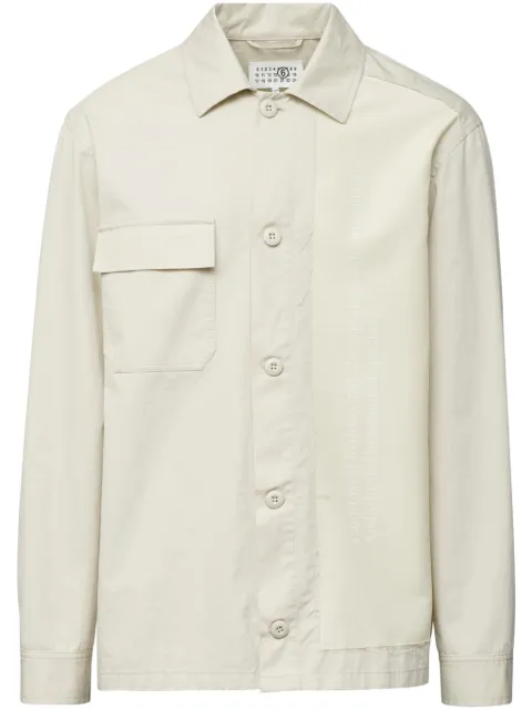 MM6 Maison Margiela gabardine-weave cotton shirt jacket