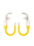 MM6 Maison Margiela Carabiner hoop earrings - Yellow