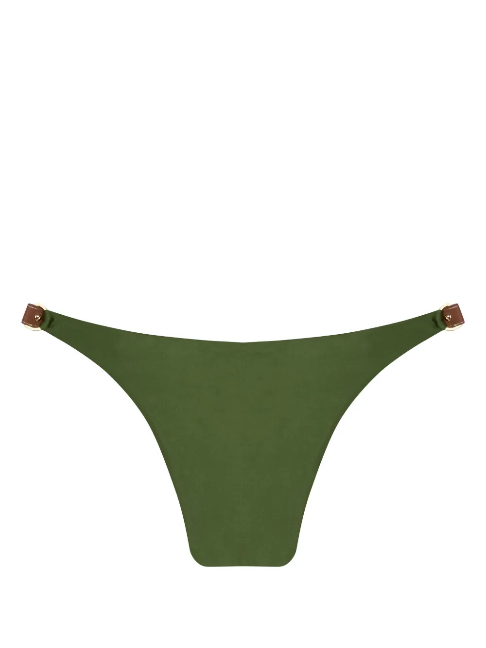 Lenny Niemeyer Leren bikinislip met bandje - Groen
