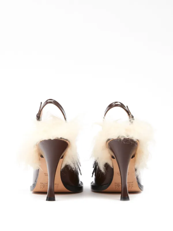 Maison Margiela Bourgeoise 100mm Leather Pumps | Brown