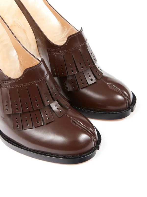Maison Margiela Bourgeoise 100mm Leather Pumps | Brown