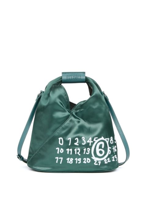 MM6 Maison Margiela Japanese logo-print satin crossbody bag Women