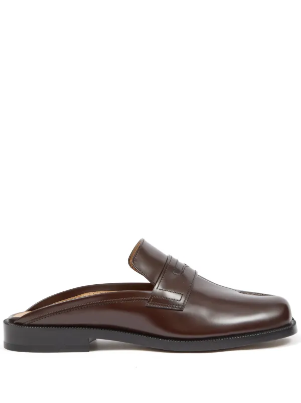 Maison Margiela Tabi City レザーミュール | ブラウン Maison Margiela Tabi City レザーミュール | ブラウン
