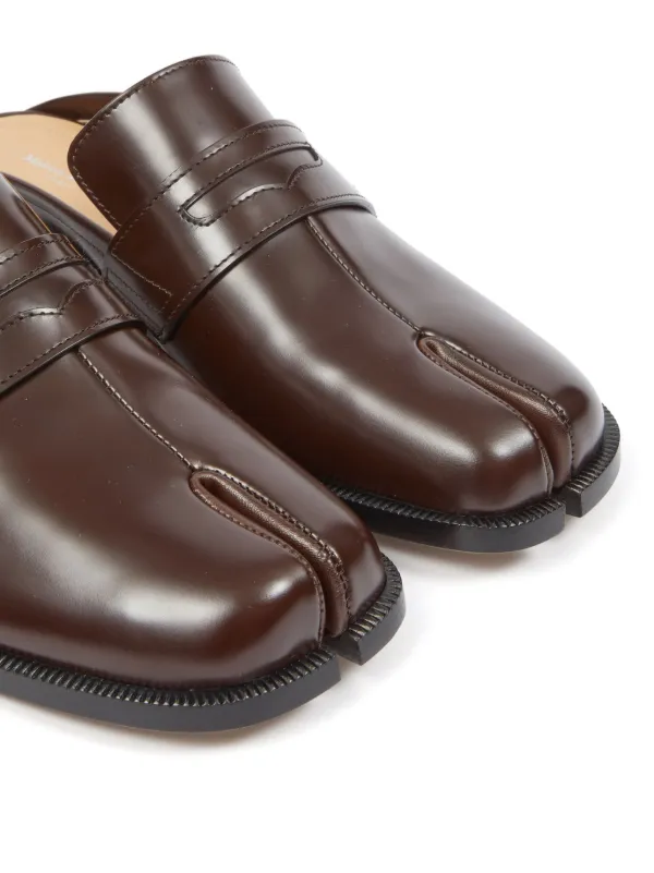 Maison Margiela Tabi City レザーミュール | ブラウン Maison Margiela Tabi City レザーミュール | ブラウン
