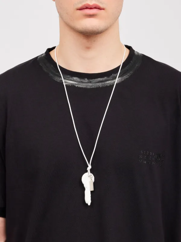 MM6 Maison Margiela Candle Waxed key-pendant Necklace