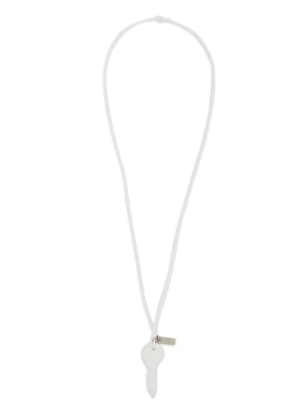 MM6 Maison Margiela Candle Waxed ネックレス | ホワイト