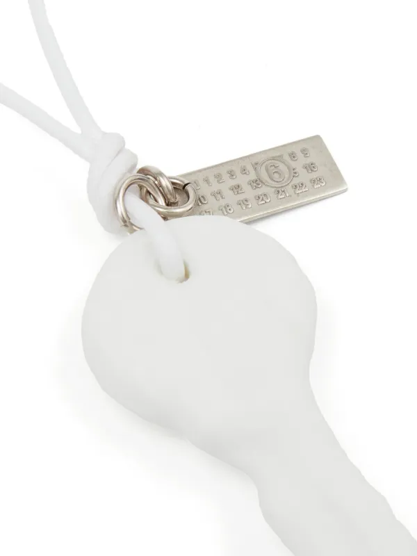 MM6 MAISON MARGIELA ホワイト Key ワックス ネックレス (MM6