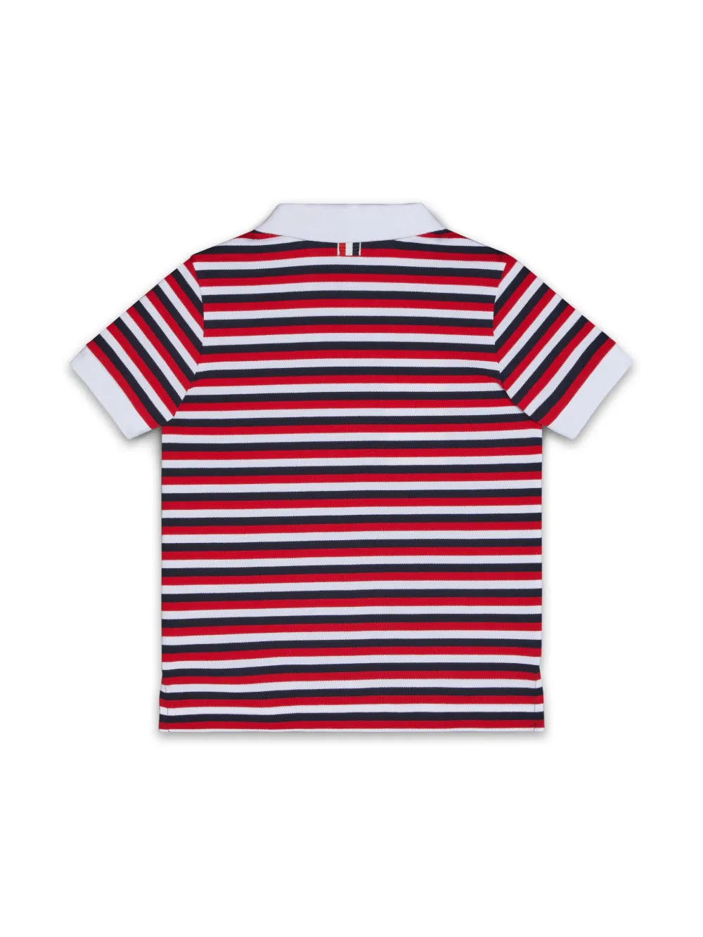 Thom Browne Kids striped polo t-shirt - Rood