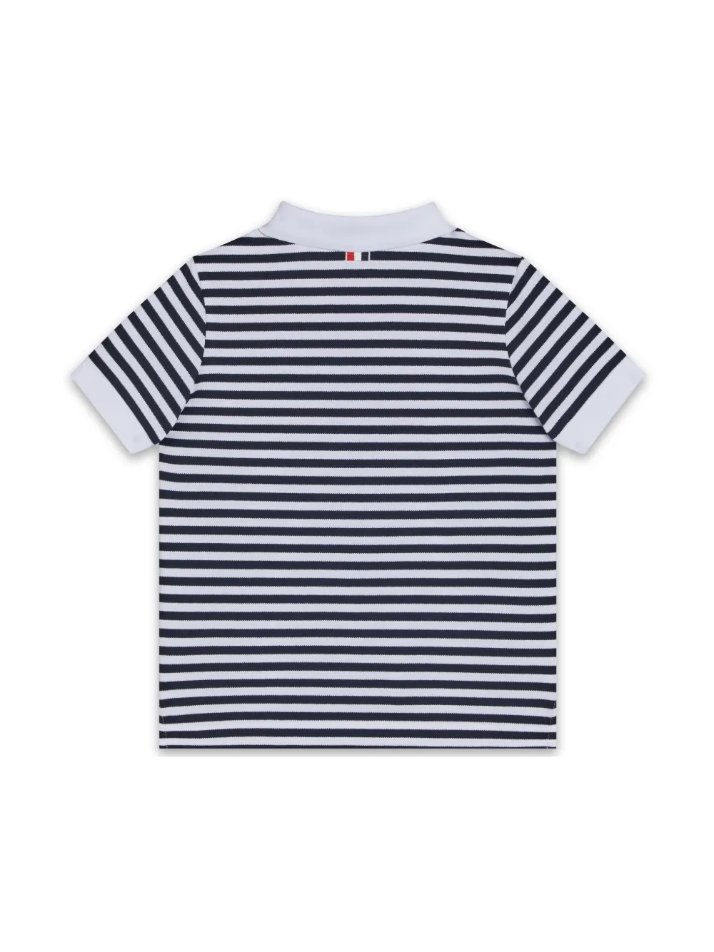 Thom Browne Kids striped polo t-shirt - Blauw