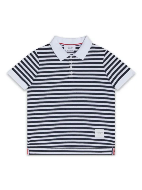 Thom Browne Kids striped polo t-shirt 