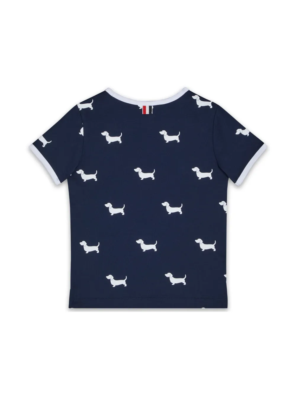 Thom Browne Kids Hector Ringer t-shirt - Blauw