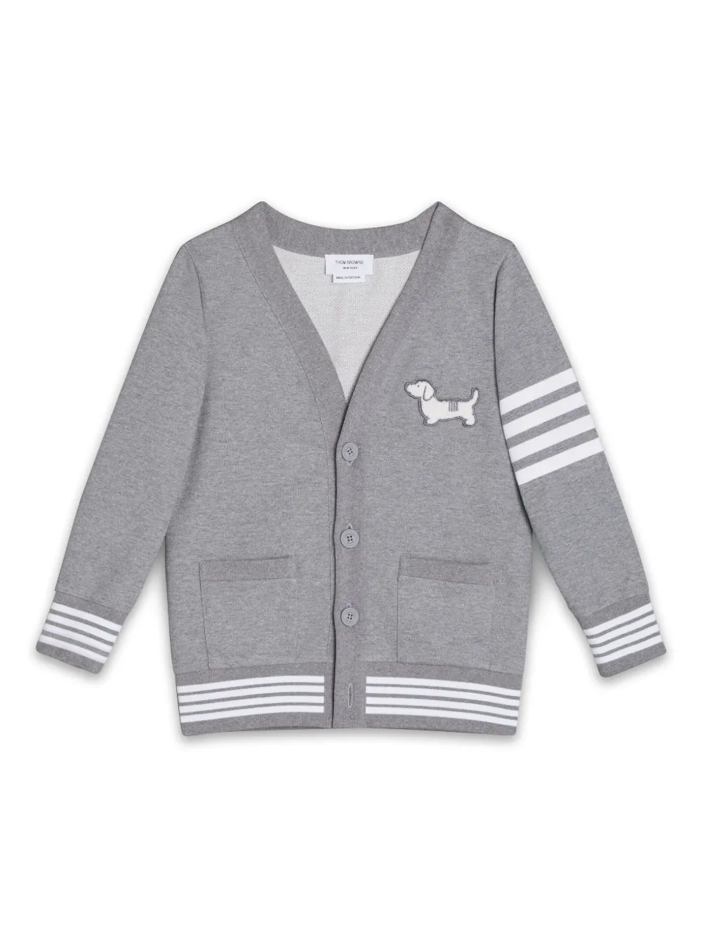 Thom Browne Kids Hector カーディガン - グレー Thom Browne Kids Hector カーディガン - グレー