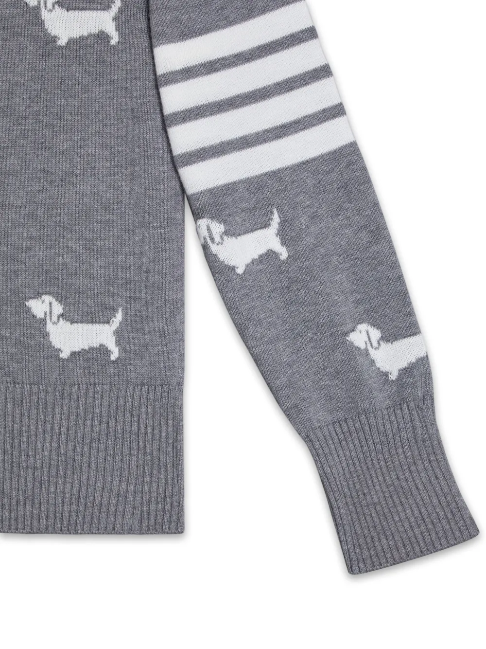 Thom Browne Kids Hector pullover Grijs